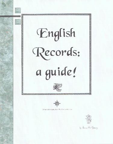 a guide book to English records
